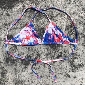 JOLYN X MALLYCE American print triangle top